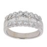 18ct White Gold 1.20ct Brilliant and Baguette Cut Diamond Fancy Ring