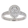18ct White Gold 0.50ct Brilliant Cut Diamond Cluster Ring