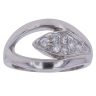 18ct White Gold 0.35ct Brilliant Cut Diamond Fancy Ring