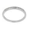14ct White Gold Cubic Zirconia Half Eternity Ring