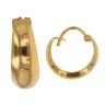 22ct Yellow Gold Classic Plain Basket Hoop Earrings