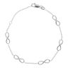 Silver Infinity Bracelet 7.5" By Icesia