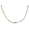 14ct Yellow And White Gold Double Fetter 24" Chain