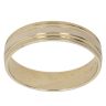 9ct Yellow and White Gold Wedding Band 4mm