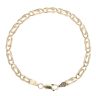 9ct Yellow Gold Curb Fancy Bracelet 7"