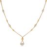 22ct Yellow and White Gold Beaded Fancy Chain 18"