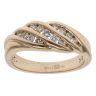9ct Yellow Gold 0.33ct Brilliant Cut Diamond Fancy Ring