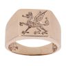 9ct Yellow Gold Welsh Dragon Signet Ring