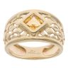 9ct Yellow Gold Citrine Single Stone Ring