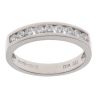 Platinum 0.33ct Brilliant Cut Diamond Half Eternity Ring