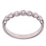 18ct White Gold 0.50ct Brilliant Cut Diamond Half Eternity Ring