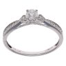 9ct White Gold 0.20ct Brilliant Cut Diamond Solitaire Ring