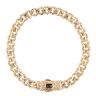 14ct Yellow Gold Monaco Classic Alternate Flex Lock Curb Bracelet 7"