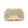 9ct Yellow Gold Cubic Zirconia Signet Ring
