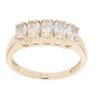 9ct Yellow Gold Coated Topaz Five Stone Ring