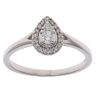 9ct White Gold 0.20ct Brilliant Cut Diamond Cluster Ring