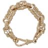 9ct Yellow Gold Children's Patterned Stars And Bars Bracelet 5"