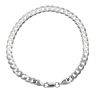Silver Flat Curb Bracelet 8.5"