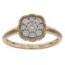 9ct Yellow Gold 0.25ct Brilliant Cut Diamond Cluster Ring