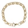 9ct Yellow Gold Patterned Belcher Bracelet 8.5"