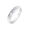 9ct White Gold 0.50ct Asscher Cut Baguette Lab Grown Diamond Eternity Ring