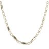 14ct Yellow Gold Greek Key Geometric Openwork Chain 24"