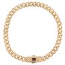 14ct Yellow Gold Monaco Classic Flex Lock Curb Bracelet 8.5"