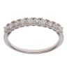 18ct White Gold 0.50ct Brilliant Cut Diamond Half Eternity Ring
