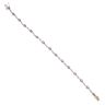 9ct Yellow Gold 0.30ct Brilliant Cut Diamond and Tanzanite Bracelet 7"