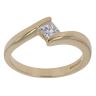 18ct Yellow Gold 0.33ct Princess Cut Diamond Solitaire Ring