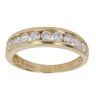 18ct Yellow Gold 0.75ct Brilliant Cut Diamond Half Eternity Ring