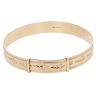 9ct Yellow Gold Patterned Expanding Bangle