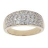 9ct Yellow Gold Cubic Zirconia Cluster Ring