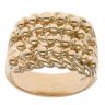 9ct Yellow Gold Four Row Keeper Ring
