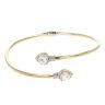 9ct Yellow Gold Cubic Zirconia Torque Bangle