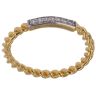 22ct Yellow Gold Cubic Zirconia Twist Ring