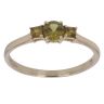 9ct Yellow Gold Three Stone Peridot Ring