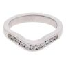 Platinum 0.25ct Diamond Wishbone Ring