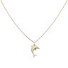 9ct Yellow Gold Dolphin Pendant and Chain 16"