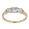 18ct Yellow and White Gold Cubic Zirconia Three Stone Ring