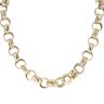 9ct Yellow Gold Patterned and Plain Belcher Chain 24"