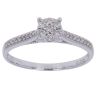 9ct White Gold 0.20ct Brilliant Cut Diamond Cluster Ring