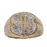 9ct Yellow Gold Cubic Zirconia Dollar Fancy Ring