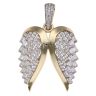 14ct Yellow Gold Monaco Cubic Zirconia Wings Pendant