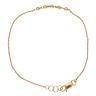 22ct Yellow Gold Five Bead Fancy Bracelet 7"