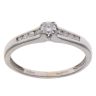 9ct White Gold 0.15ct Diamond Solitaire Ring