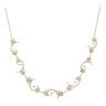 9ct Yellow Gold Flowers Collarette 16"