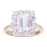 9ct Yellow Gold Cubic Zirconia Cluster Ring