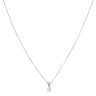 Platinum 0.25ct Brilliant Cut Diamond Solitaire Pendant and Chain 16"