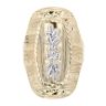 14ct Yellow And White Gold Floral Fancy Ring